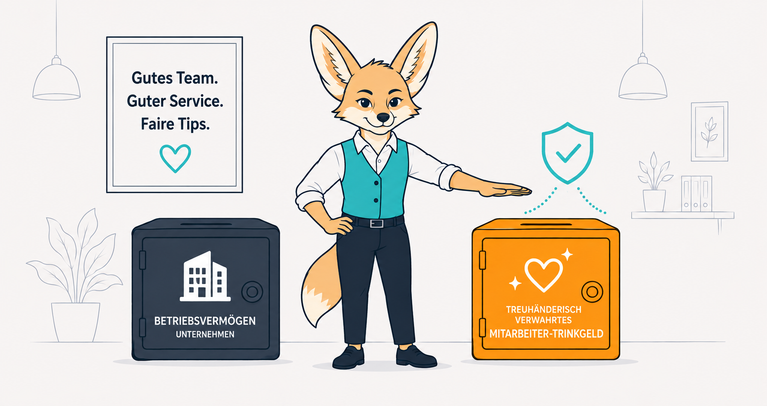 Fuchs schützt Unternehmensvermögen und Trinkgeld